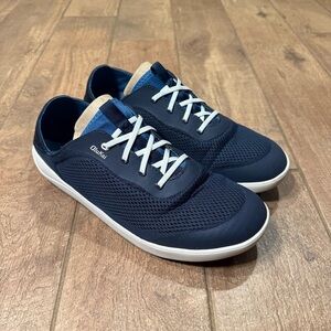 OluKai Moku Pae Shoes Mens Size 13  Blue Mesh Lace Up Casual Comfort Sneakers